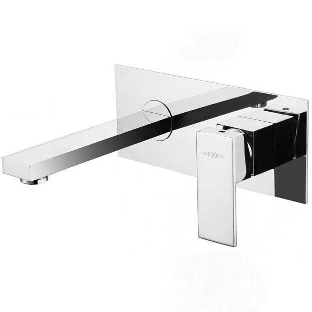 Смеситель для умывальника Mexen 73115-00 CUBE reay-00000000106 настенный однорычажный Хром (171674)