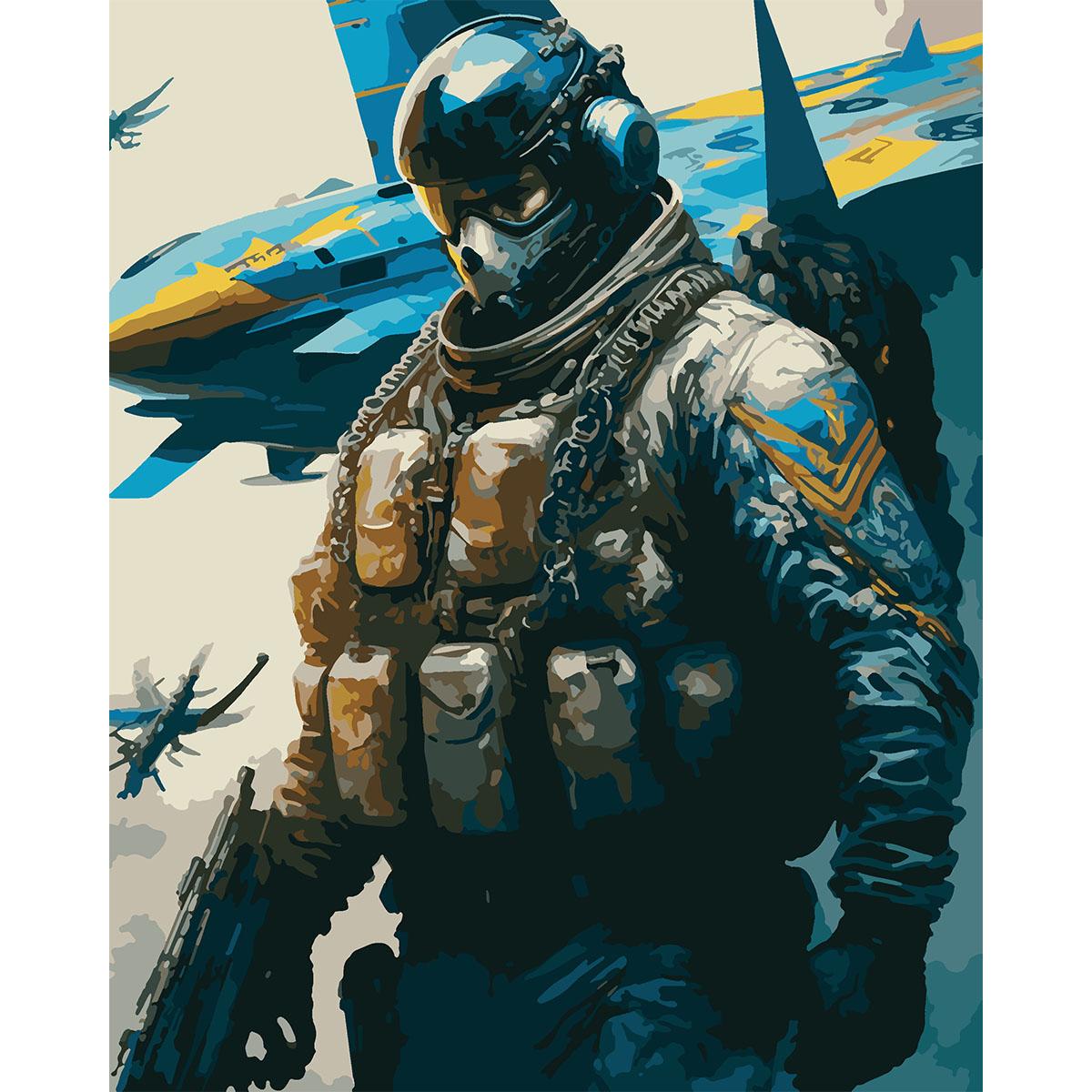 Картина за номерами Santi Захисник України 40x50 см (Top-954457)