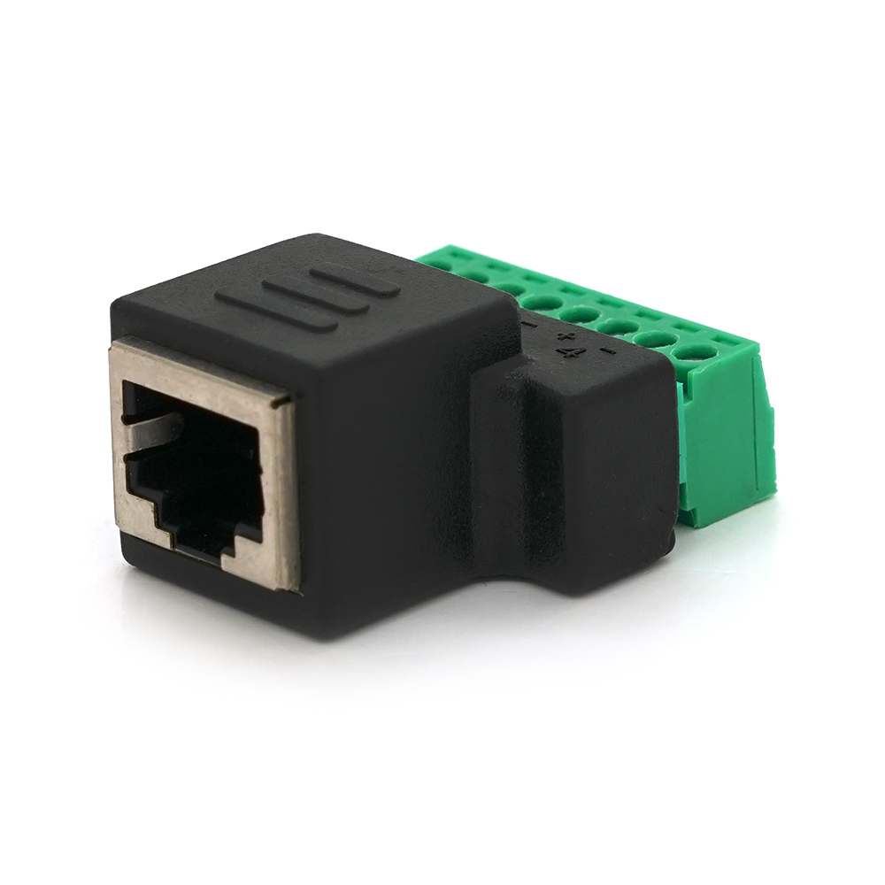 Роз'єм RJ-45 F VOLTRONIC з клемами 8 контактів пластик 30х20х10 мм (YUT_V2737)