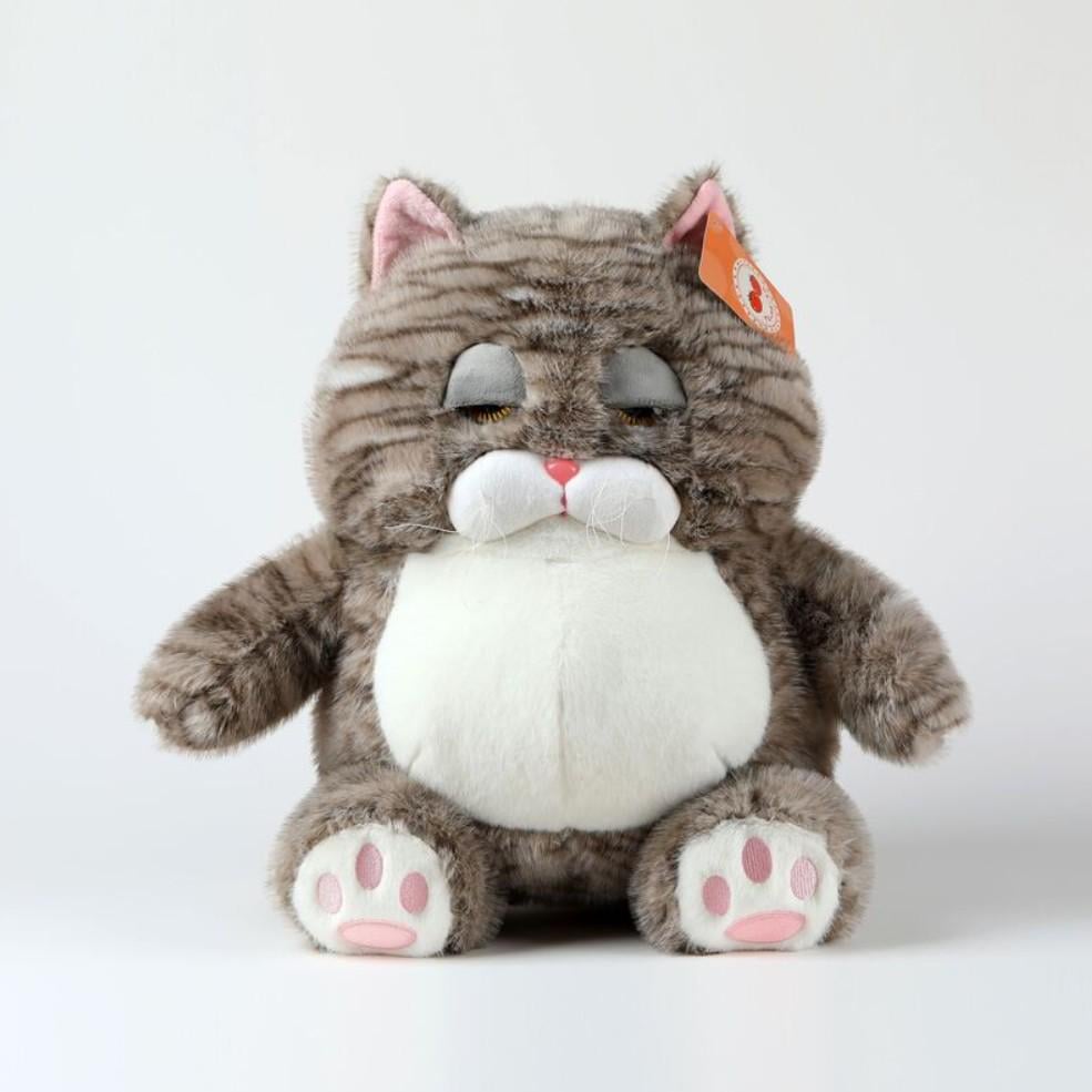 Мягкая игрушка детская Кот Гарфилд из искусственного меха 40 см Серый (33555038)