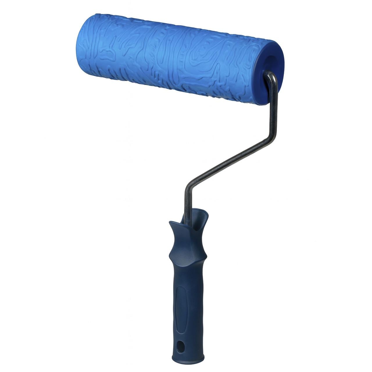 Валик структурный резиновый 2007L-2235 для декоративных рельефов и современных интерьеров 60х180 мм Синий
