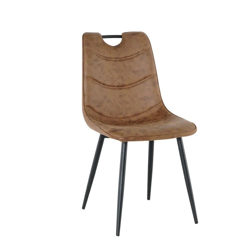 Стілець для кухні та вітальні ГРЕЙС Бредлі 430х890х460 мм Чорний/Античний шоколад (GAА0054924)