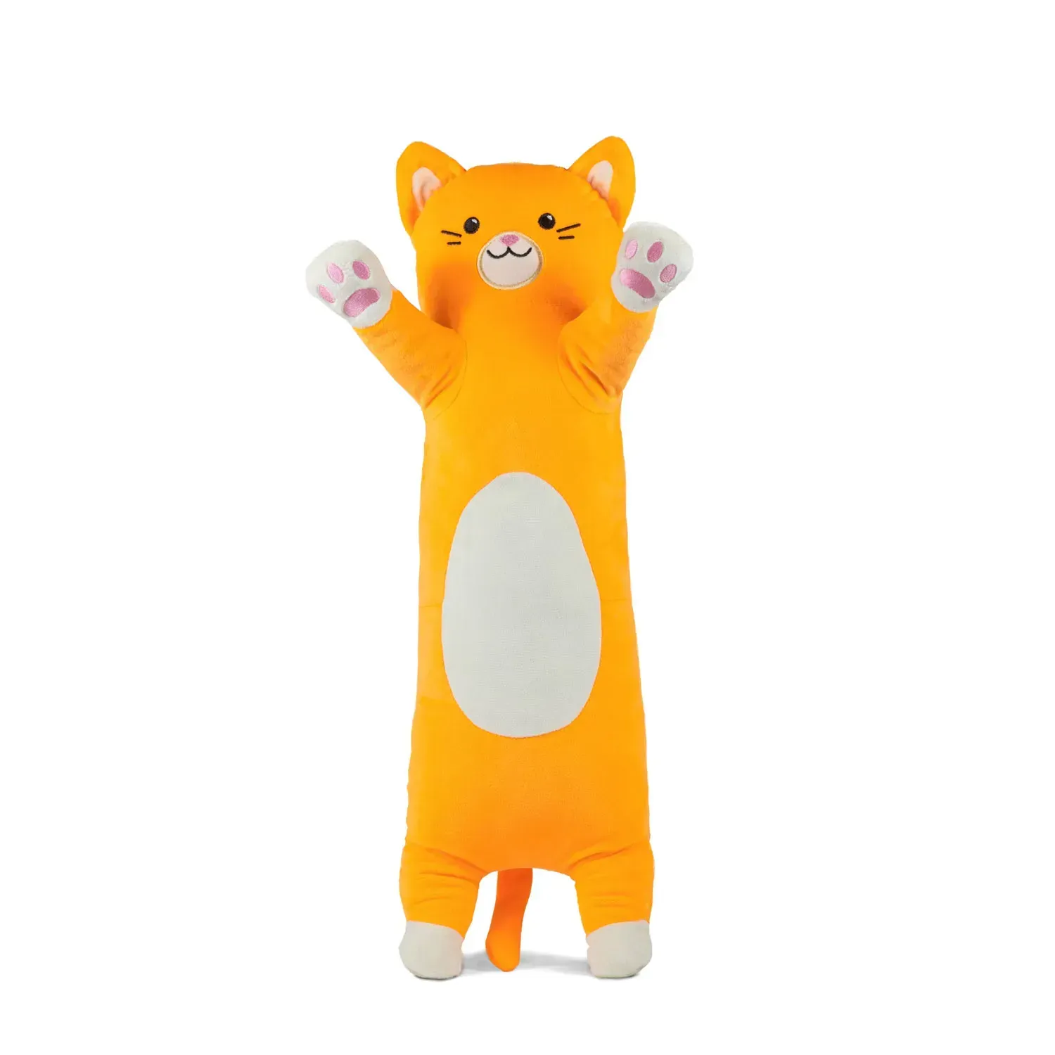 Мягкая игрушка-подушка Kidsqo кот Эклер из микроплюша 60 см Рыжий (150-98-KD731)