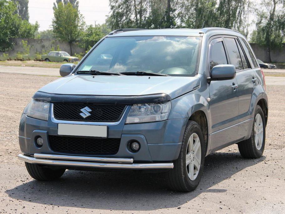 Передний двойной ус ST014 CAN для Suzuki Grand Vitara 2005-2017 гг. нержавеющая сталь Хром