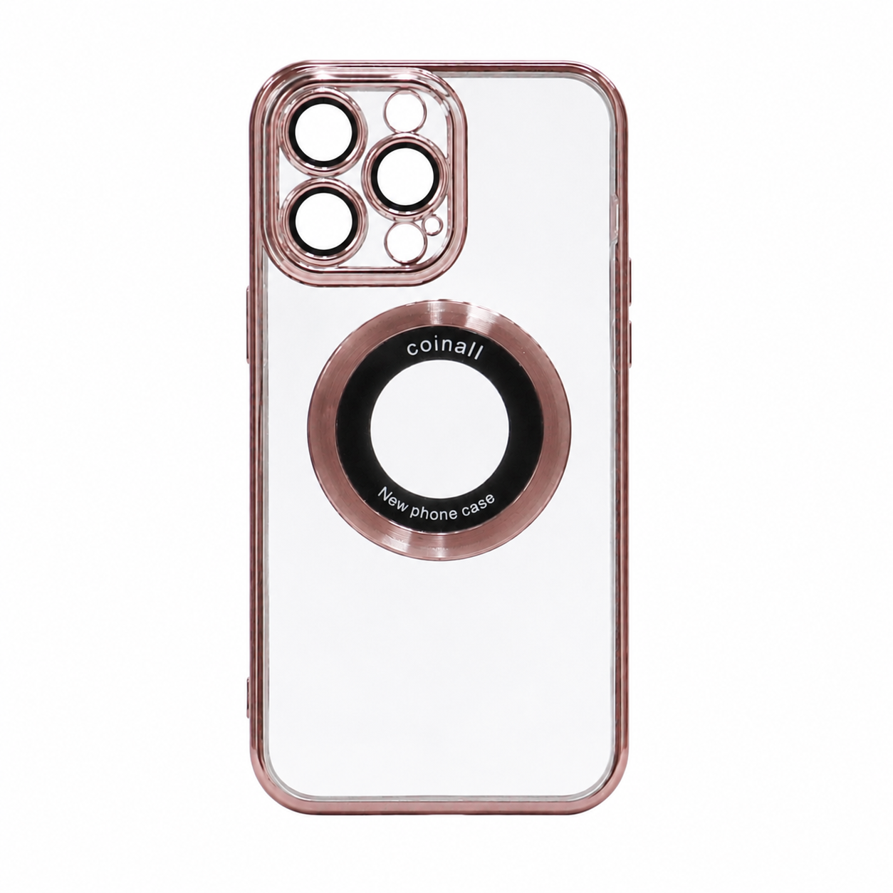 Магнітний чохол XON PhoneCase Magnetic для iPhone 12 Pro Max (PCMC1112400P 8260) Рожевий/Прозорий