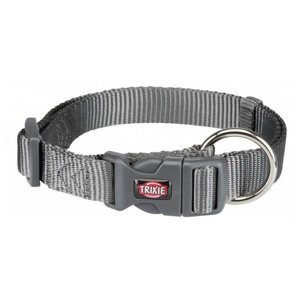 Ошейник для собак Trixie Premium нейлон M-L 35–55 см 20 мм Серый (4053032020450)