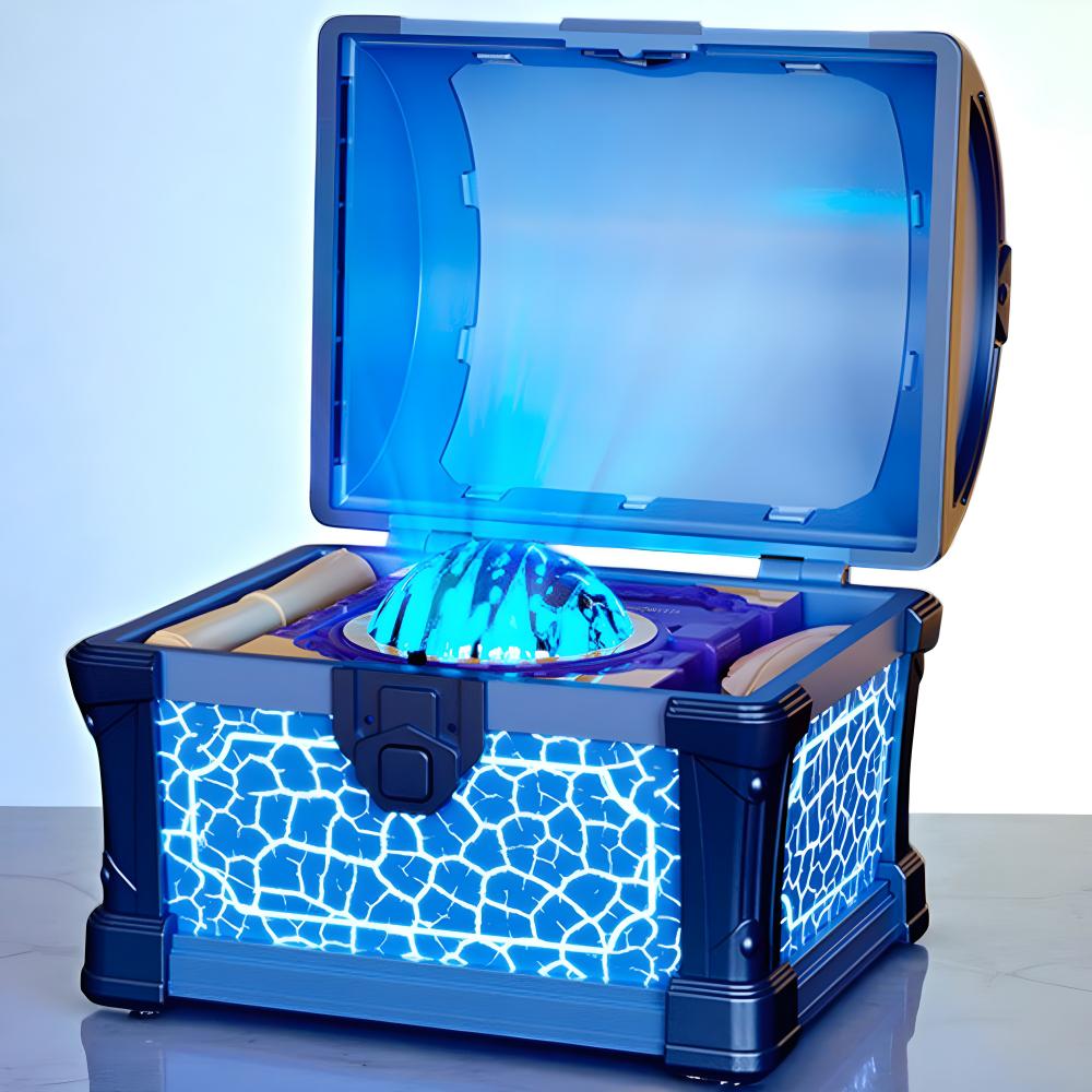 Ночник музыкальный сундук с проекцией и пультом (1016-151-00)