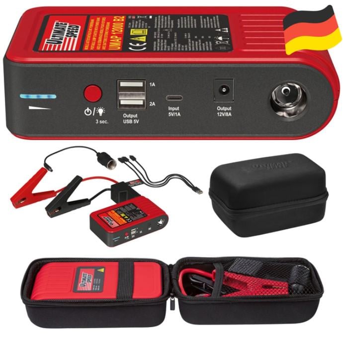 Пусковий пристрій для автомобіля Power Bank Ultimate Speed ​​UMAP 12000 B2 12000 mAh (28337581) - фото 6