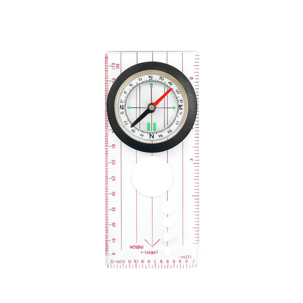 Компас туристический с линейкой DC-45-5D пропорциональный Черный/Прозрачный (29466175)