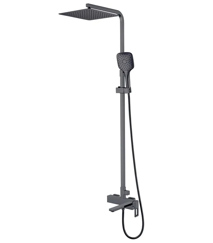 Душова колона із змішувачем KOER KB-56009-07 3 функції Графіт (KR5988)