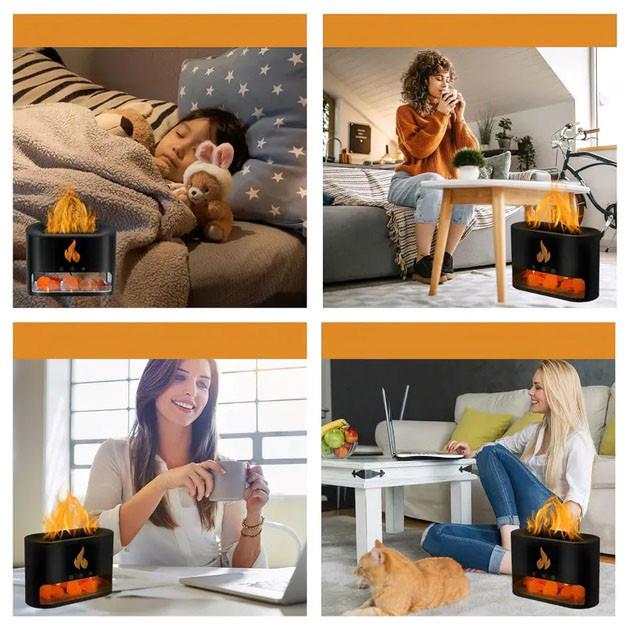 Увлажнитель воздуха Docsal Flame 3в1 с соляными камнями - фото 5 Увлажнитель воздуха Docsal Flame 3в1 с соляными камнями - фото 5