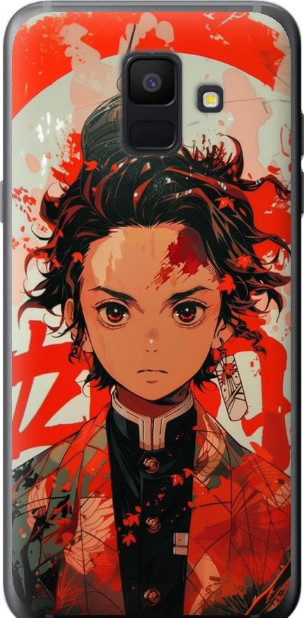 Чехол на Samsung Galaxy A6 2018 Тандзиро Камадо (6131t-1480-42517)
