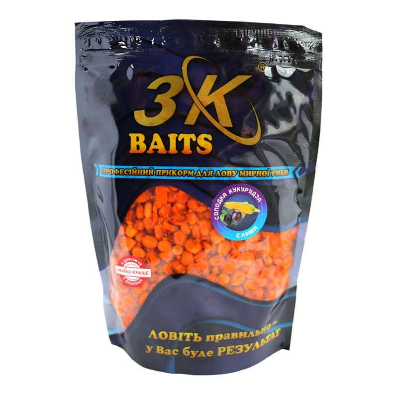 Прикорм 3KBaits Солодка кукурудза Слива 800 г (3KB1117)