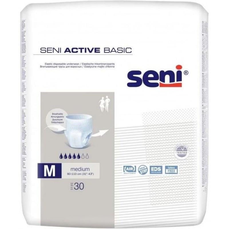 Подгузники-трусы для взрослых Seni Active Basic Medium 30 шт. Подгузники-трусы для взрослых Seni Active Basic Medium 30 шт.