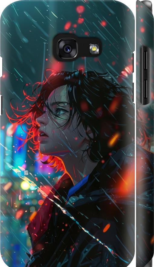 Чехол на Samsung Galaxy A3 (2017) Ночные огни (6096m-443-42517)