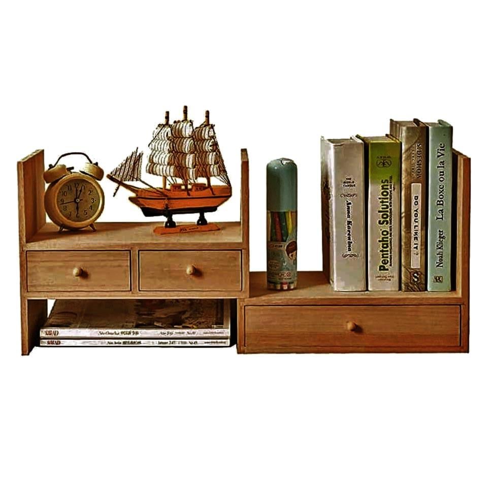 Полка-надстройка настольная из дерева Лунавел сиена (АКД-021405)