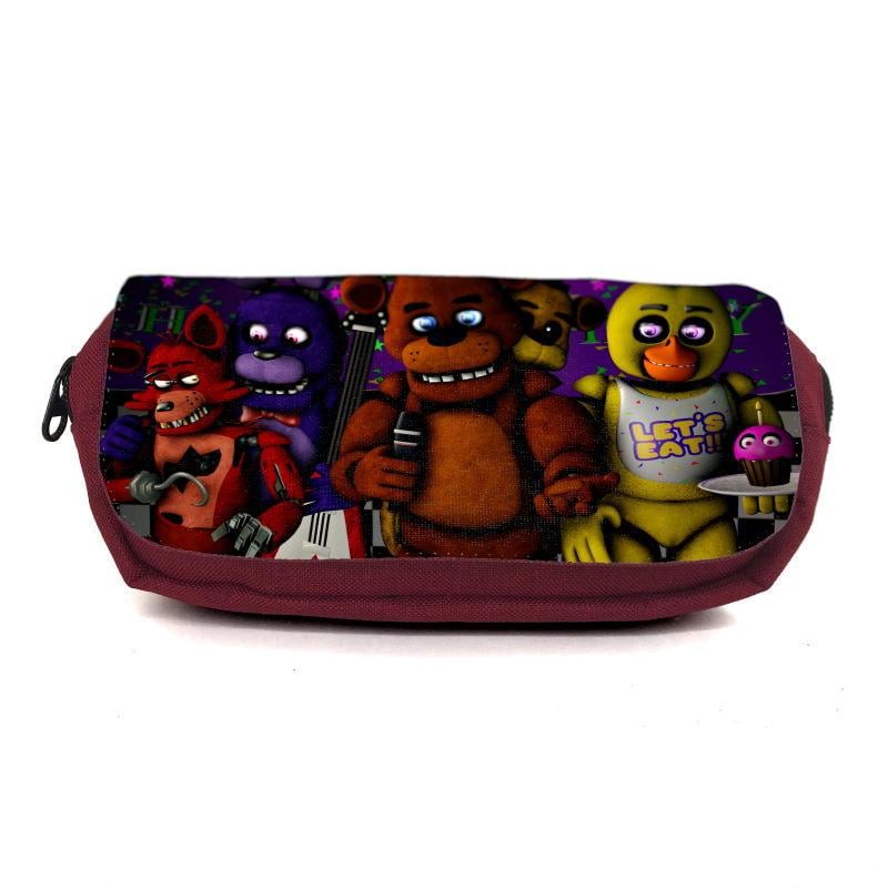 Пенал школьный Аниматроники Пять ночей Фредди FNAF-0010 Бордовый (1478385360) Пенал школьный Аниматроники Пять ночей Фредди FNAF-0010 Бордовый (1478385360)