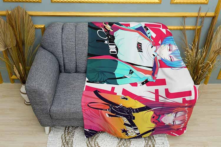 Плед Ayanami Rei and Asuka Evangelion плюш двошаровий 135х150 см (113024-2)