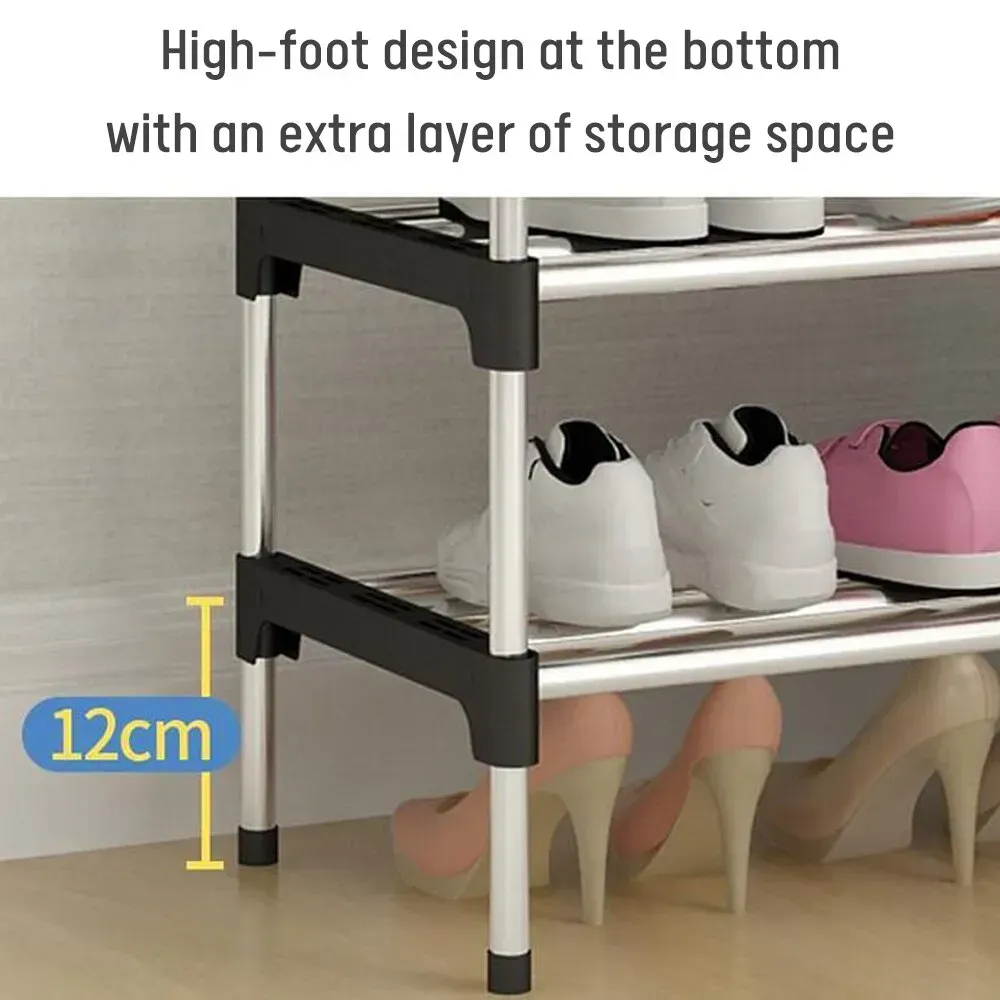 Полка для обуви шестиярусная Серо-Черный (NST6) - фото 5