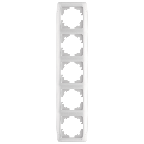 Рамка для розетки Viko Carmen 5-на вертикальная Белый (90571005)