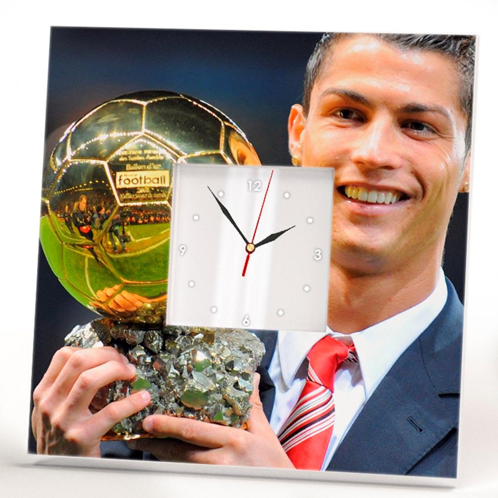 Часы с фото Криштиану Роналду 260x260 мм (C03085)