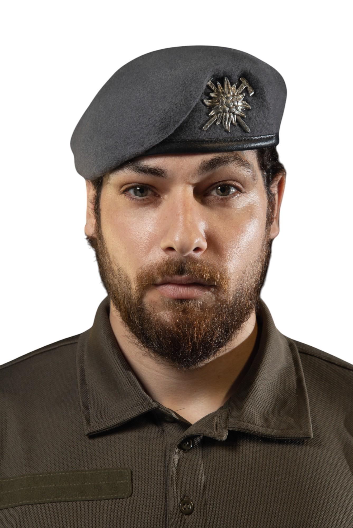 Берет Горная пехота Украины M/55-56 см Темно-серый (29044711)