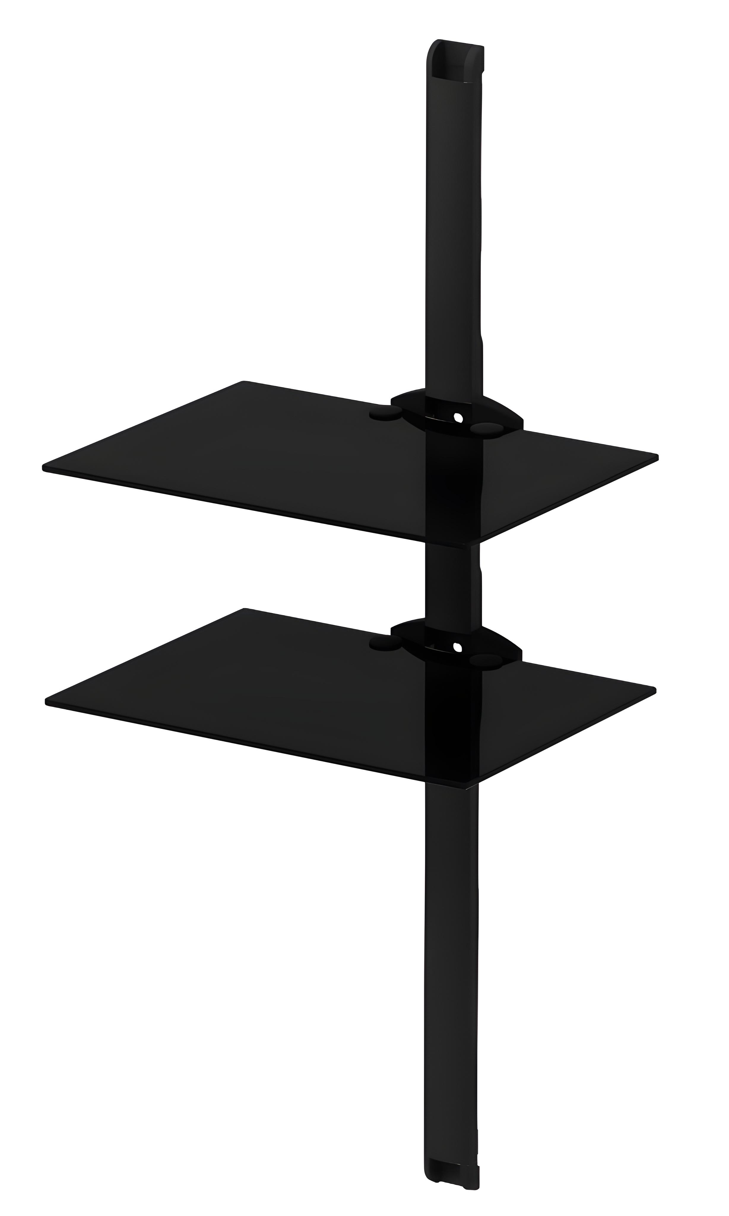 Полиця під телевізор, тюнер та техніки Sonorous PL 2620-B-HBLK 45x33x111 см Чорний (2620)