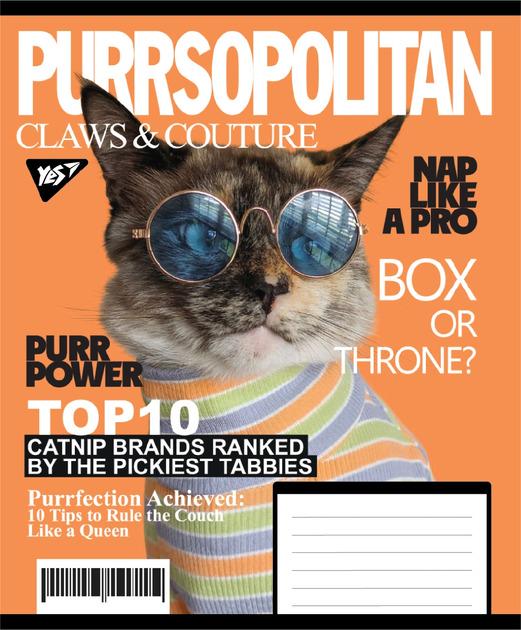 Тетрадь ученическая YES Animal's fashion А5/48 кл. (767785) Тетрадь ученическая YES Animal's fashion А5/48 кл. (767785)