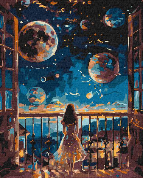 Картина по номерам Ideyka Мечтательная ночь 40x50 см (Id-KHO5138)