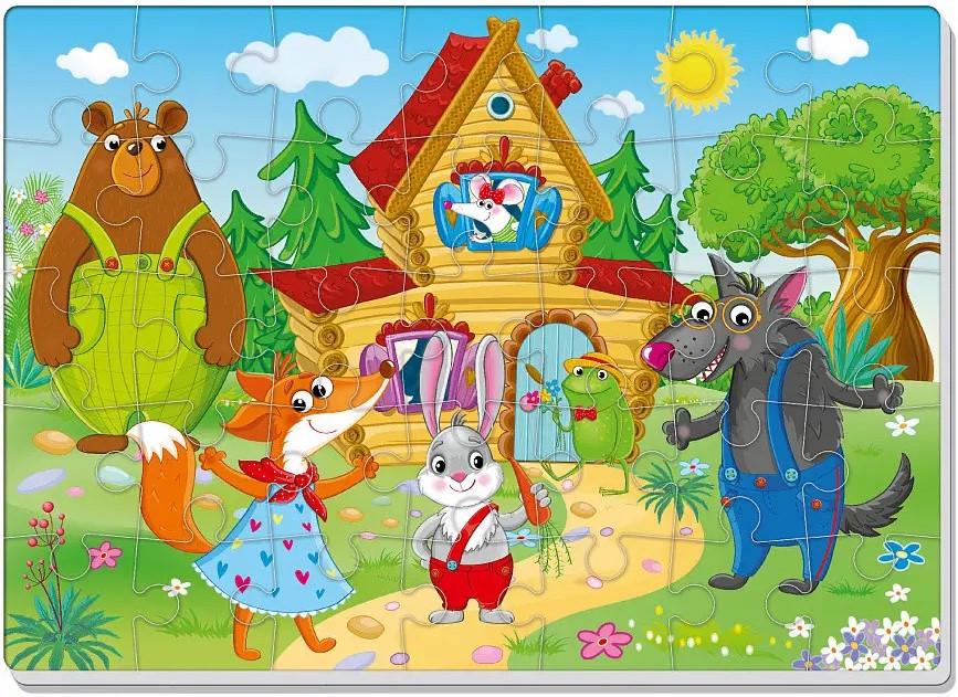 Пазли м'які Vladi Toys А4 Малюк зможе Теремок (VT1102-29)