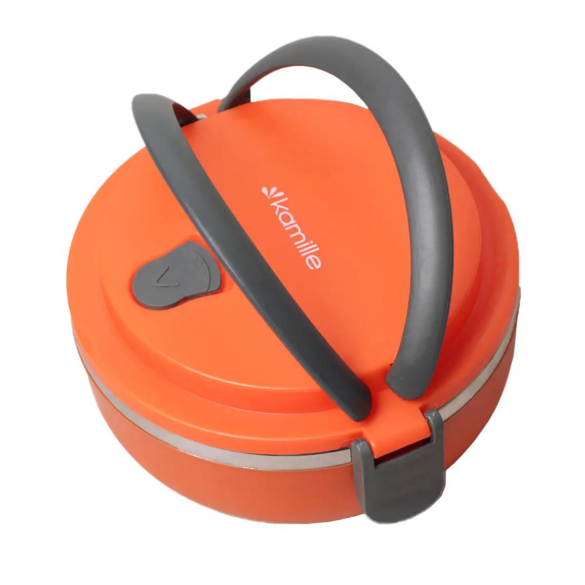 Ланч-бокс Kamille KM-2105-OR 700 мл Помаранчевий (111855) - фото 2 Ланч-бокс Kamille KM-2105-OR 700 мл Помаранчевий (111855) - фото 2