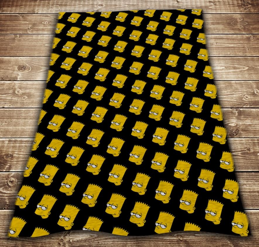 Плед с 3D принтом Bart head Pattern 150х200 см (epi_0029) - фото 2 Плед с 3D принтом Bart head Pattern 150х200 см (epi_0029) - фото 2
