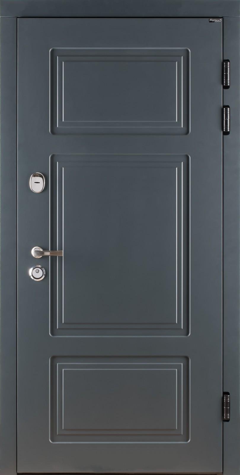 Двері вхідні вуличні Белфаст Автоемаль 950х2040 мм RAL 7016 Бетон/Кремовий (23355096)