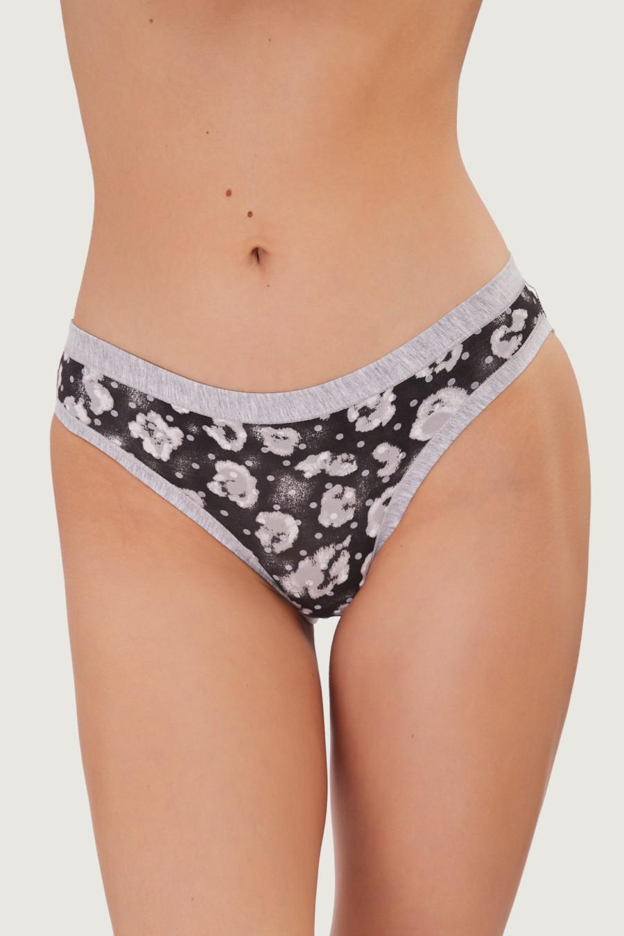 Трусики слип Snelly р. 2/S микс Черный (77424)