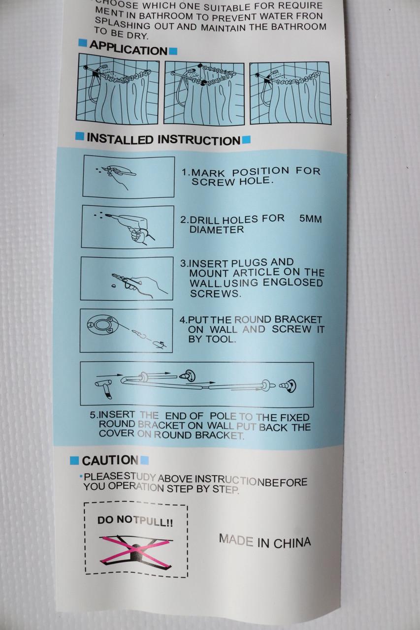 Карниз для ванной угловой 90x90x90 см Хромированный (2250) - фото 4 Карниз для ванной угловой 90x90x90 см Хромированный (2250) - фото 4