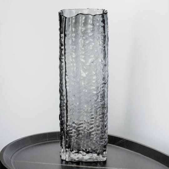 Ваза скляна Elisey Сірий міраж 30 см (9099-023)