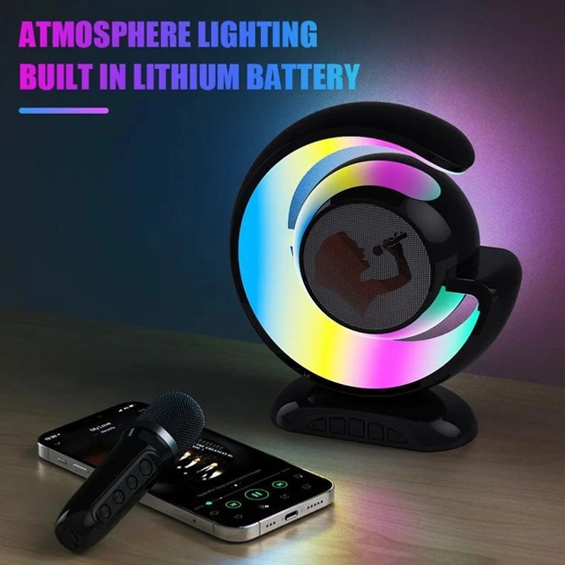 Лампа-ночник с Bluetooth колонкой с 1 микрофоном (Lightshow YS-110) - фото 6