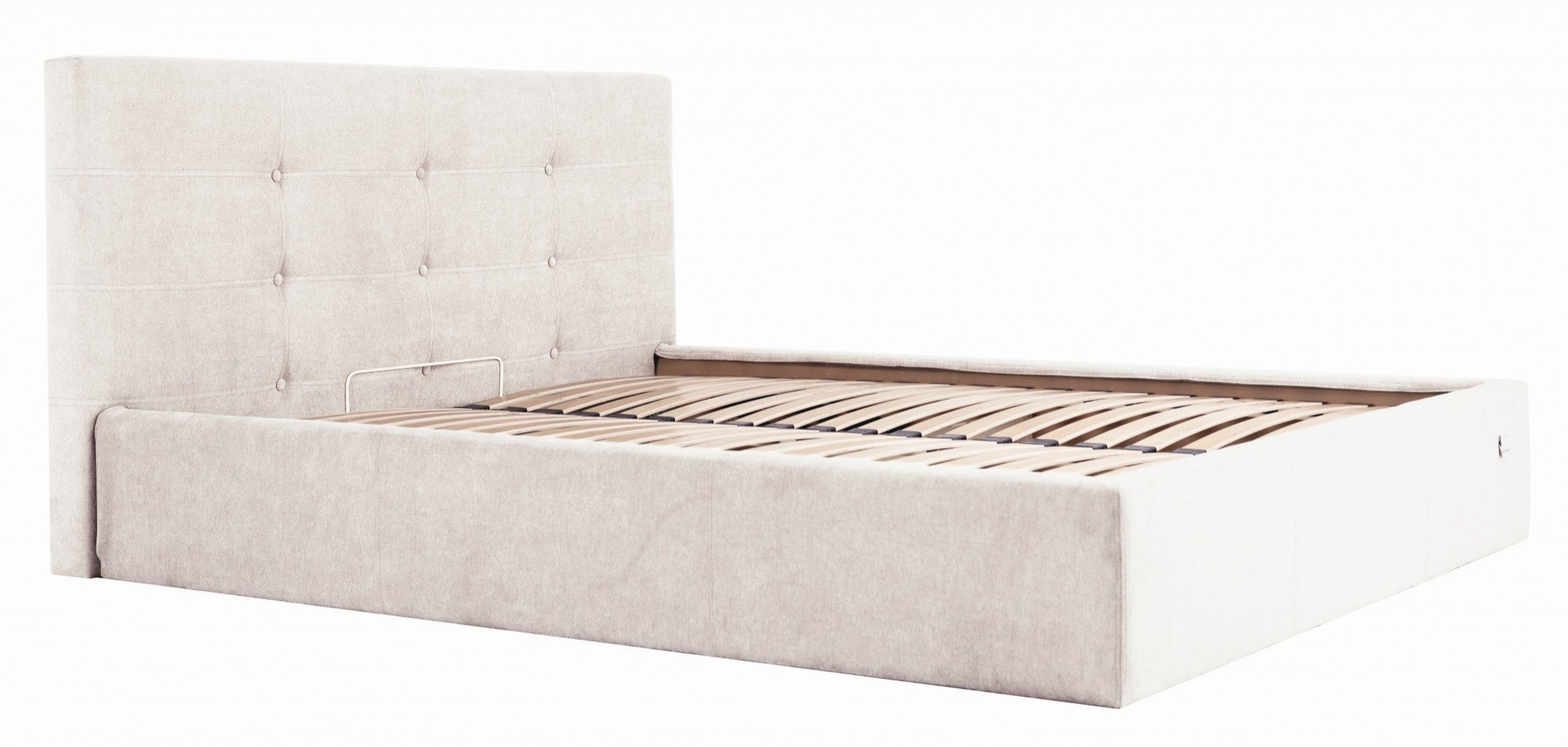 Кровать с подъемным механизмом двуспальная Manchester Comfort Мисти Milk 160х200 см Бежевый