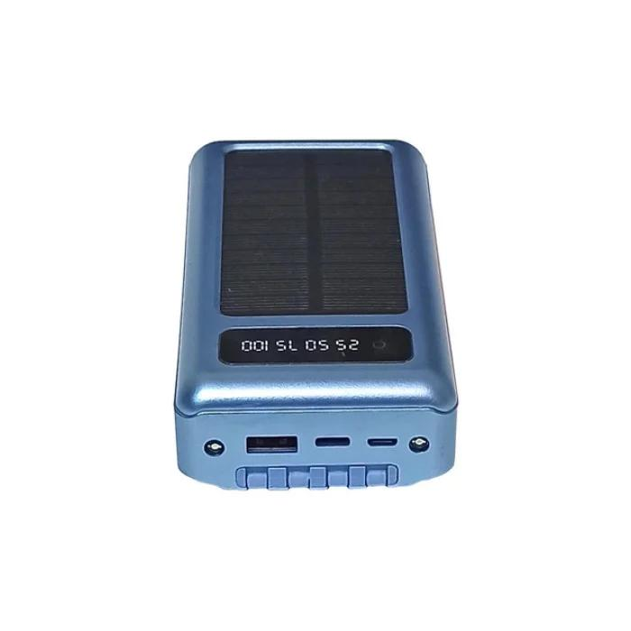 Повербанк UKC Z 102B ART 8412 POWER BANK SOLAR 20000 mAh Синій - фото 2