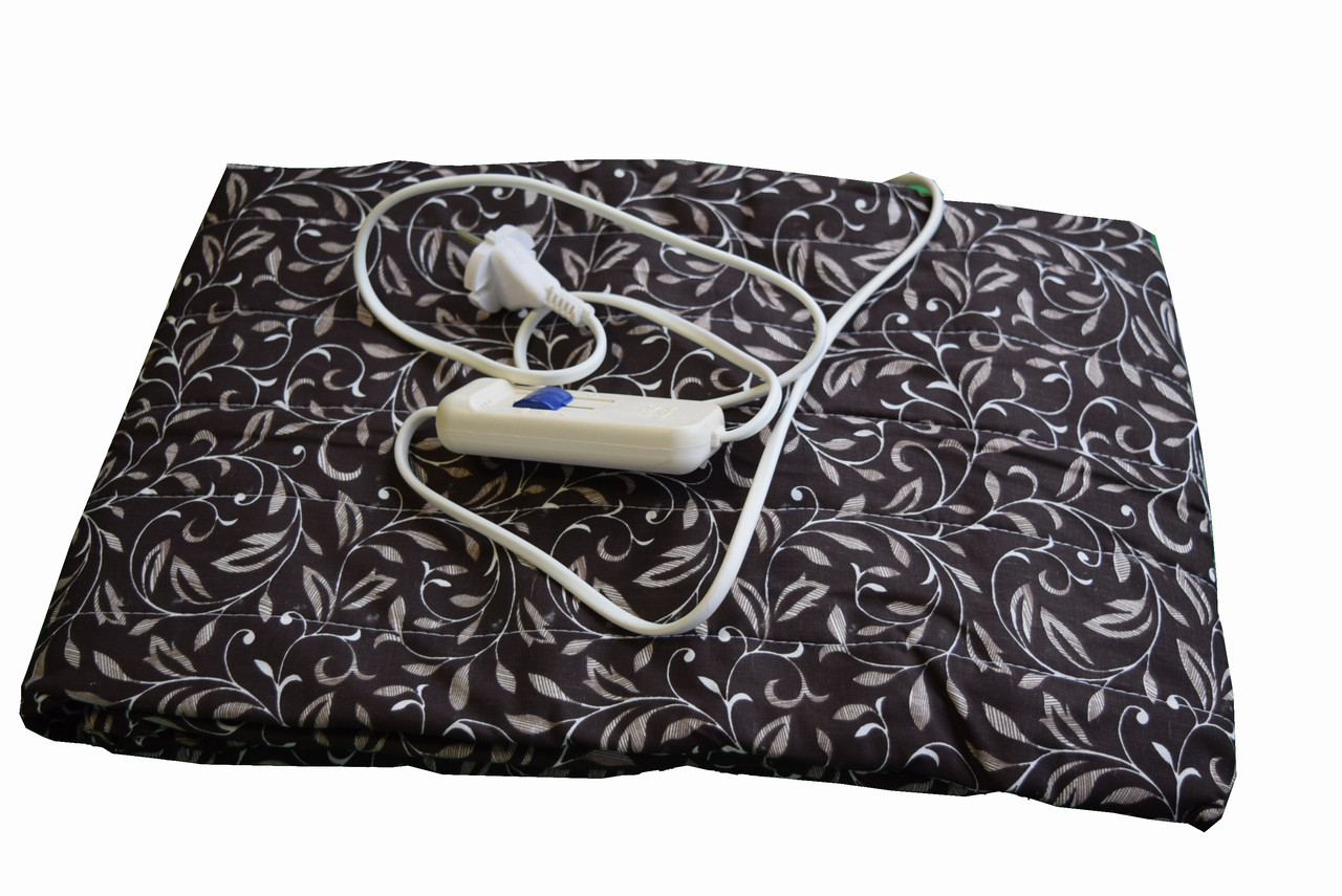 Электропростынь Трио 02101 150x80 см Коричневый с цветами (1007877-Other-1)