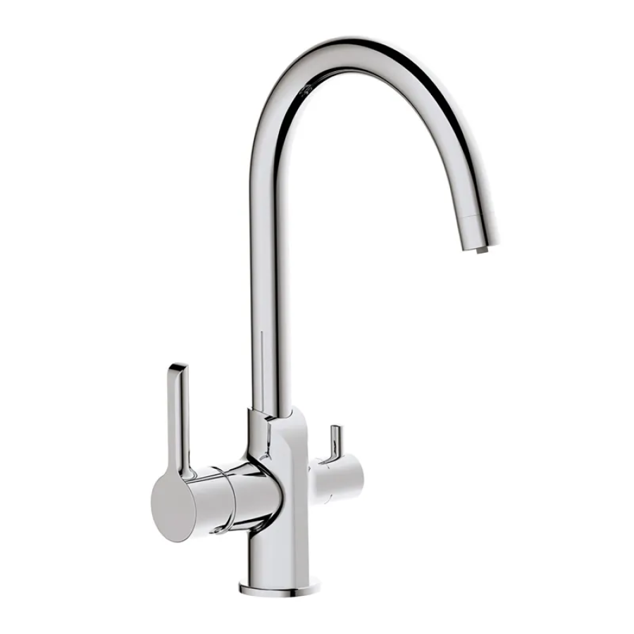 Смеситель кухонный на две воды MIXXUS Edem 021 Chrome (MI5923)