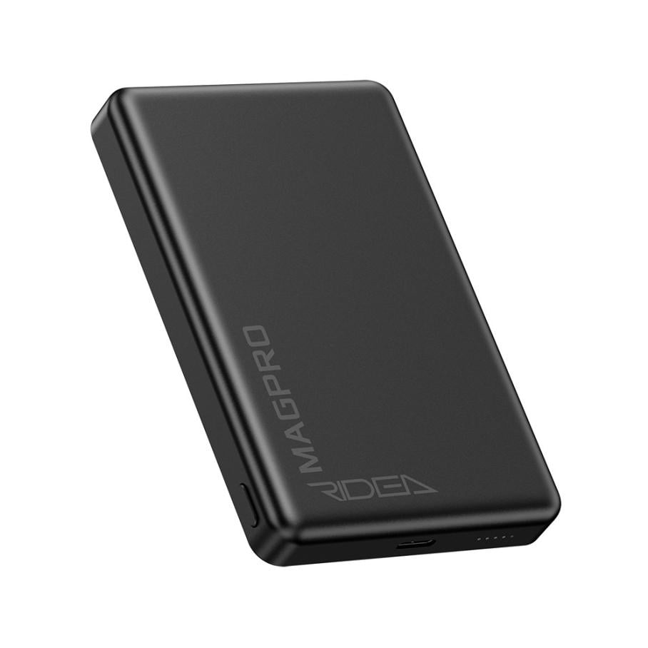 Повербанк Ridea RP-M10 MAGPRO 10000 мА/ч магнитный MagSafe Qi 15W PD/QC 20W алюминиевый корпус Black (37693999)