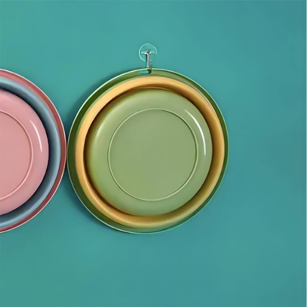 Таз-миска пластиковый складной 23x20x8,5 см Зеленый - фото 8