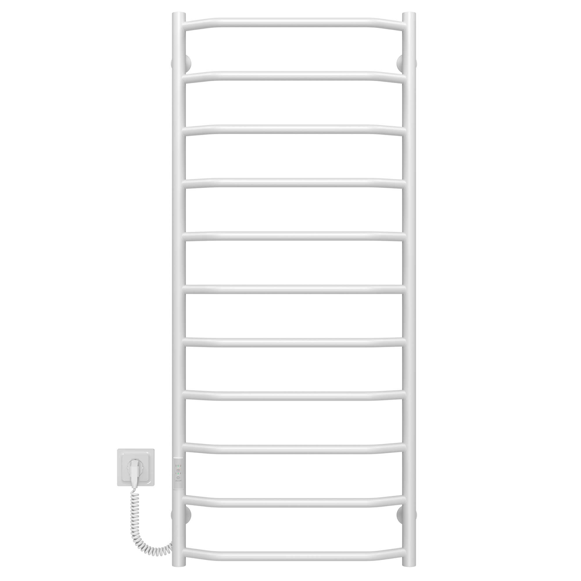 Полотенцесушитель электрический Deffi Трапеция П11 WD03 левое подключение нержавеющая сталь 500х1200 мм Белый (C.TR.120.50.11.E.W.L.3)