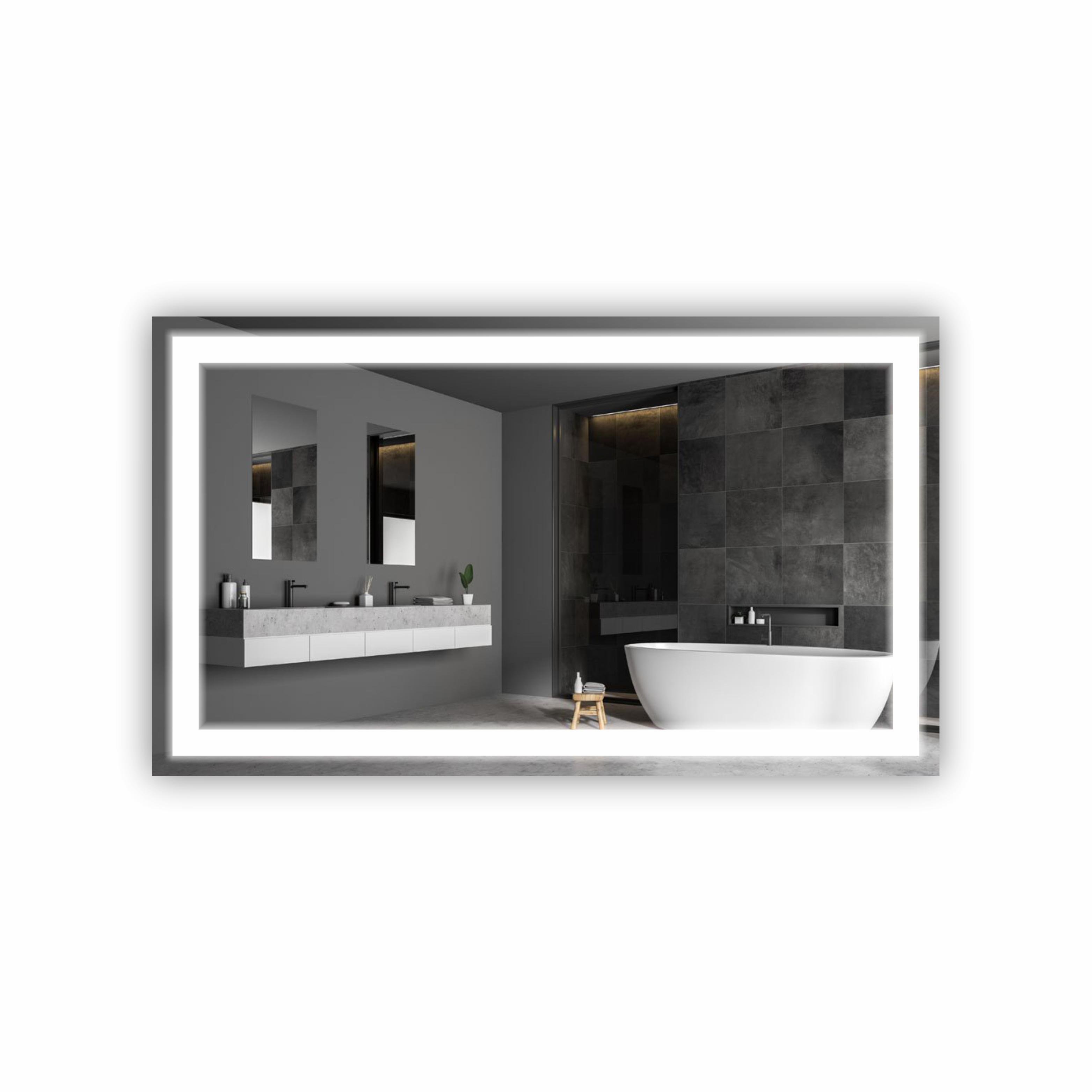 Зеркало с LED подсветкой 1200х700 мм (R-027)