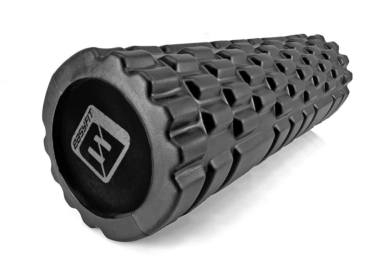 Массажный роллер EasyFit Solid Grid Roller Mini 30 см Черный (EF-2057-BK)