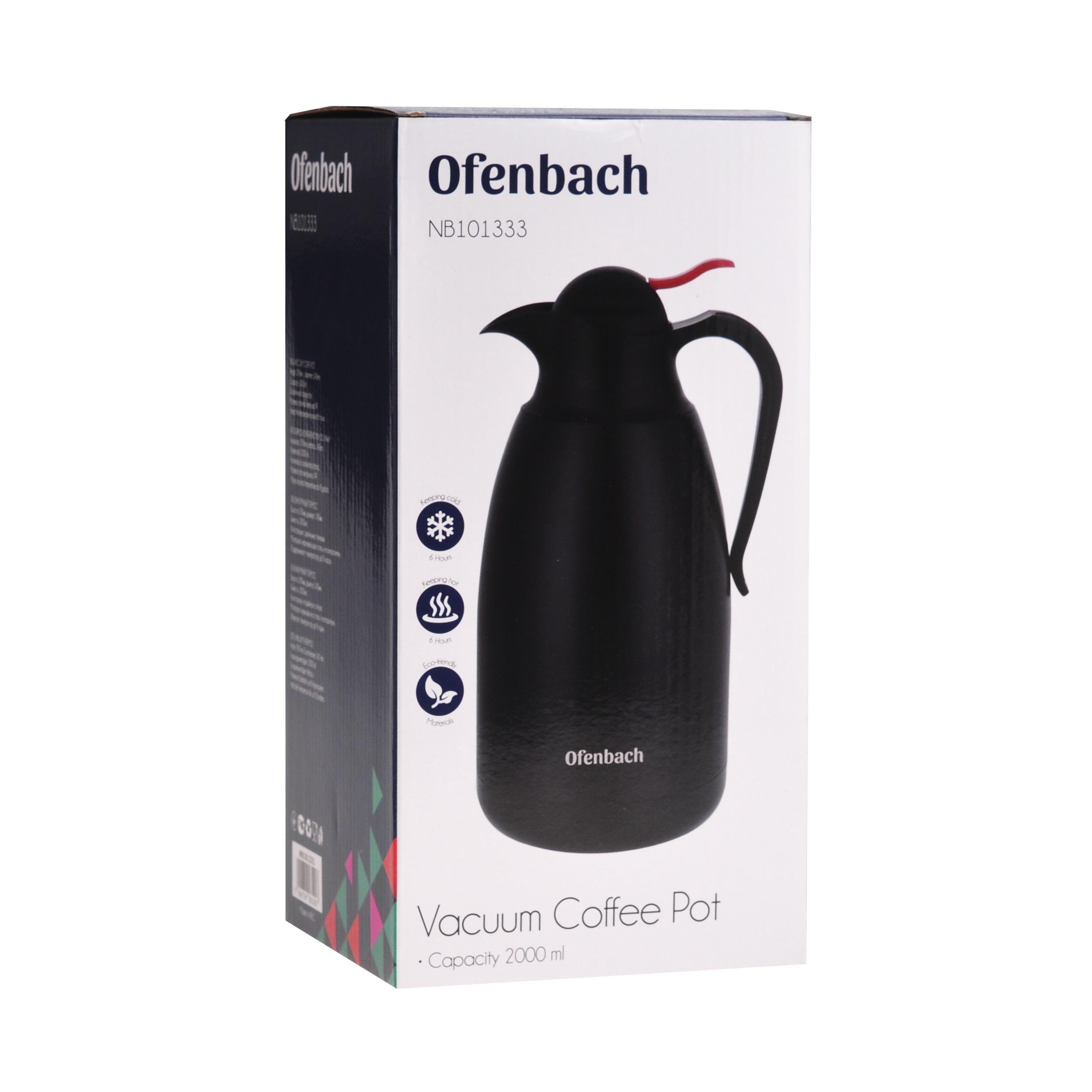 Термос конференционный с пластиковой крышкой и ручкой Ofenbach КМ-101333 из нержавеющей стали 2000 мл Черный (150-84-101333) - фото 7 Термос конференционный с пластиковой крышкой и ручкой Ofenbach КМ-101333 из нержавеющей стали 2000 мл Черный (150-84-101333) - фото 7