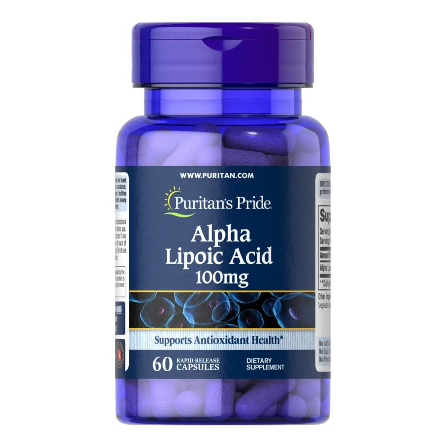 Натуральная добавка Puritan's Pride Alpha Lipoic Acid 100 мг 60 капс. (8835)