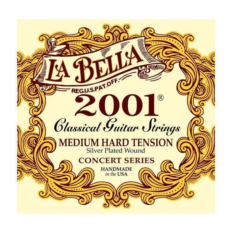 Струни для класичної гітари La Bella 2001 Classical Medium Hard Tension (118099)