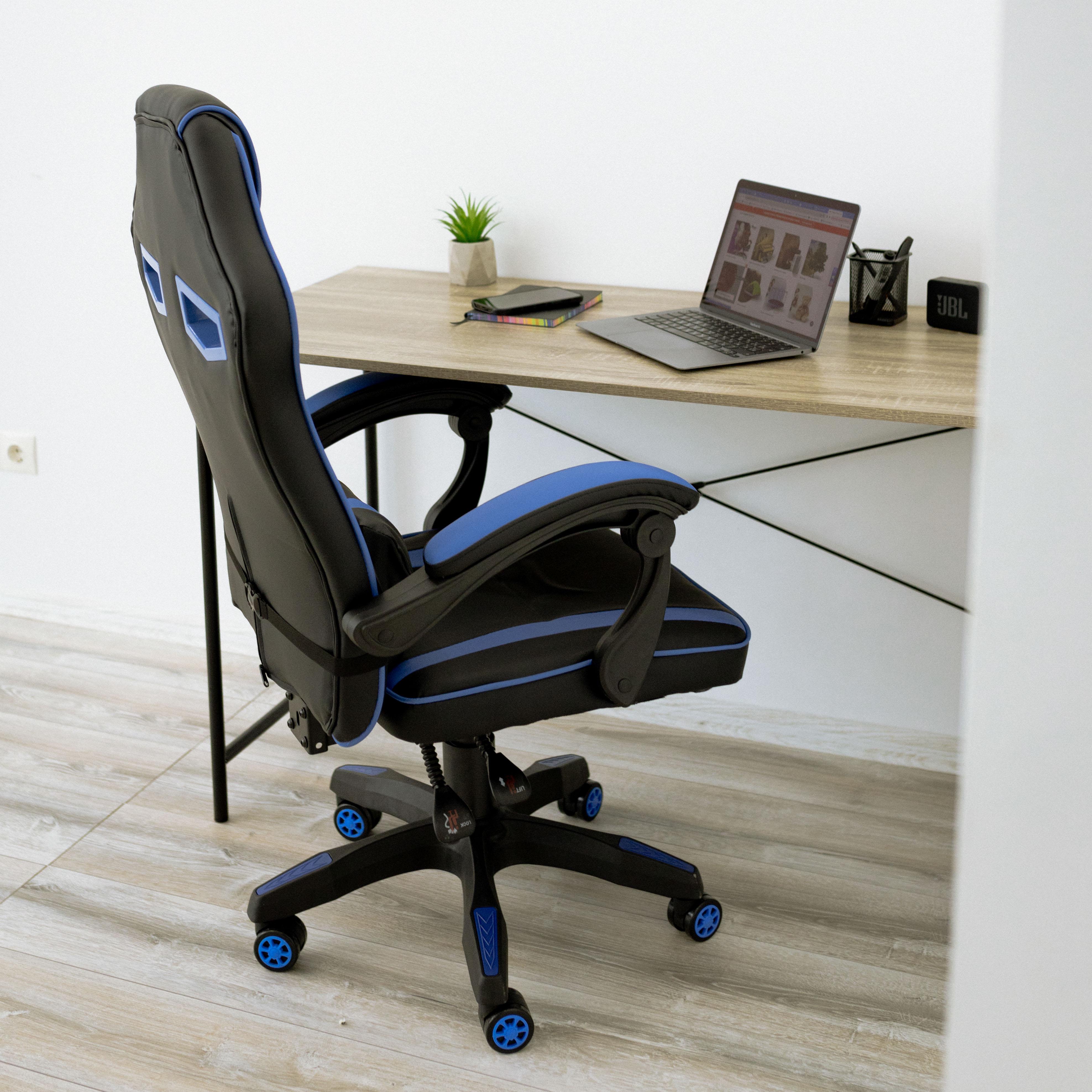 Крісло комп'ютерне геймерське 4Points NT з подушками для дома та офісу Синій (40016) - фото 9 Крісло комп'ютерне геймерське 4Points NT з подушками для дома та офісу Синій (40016) - фото 9